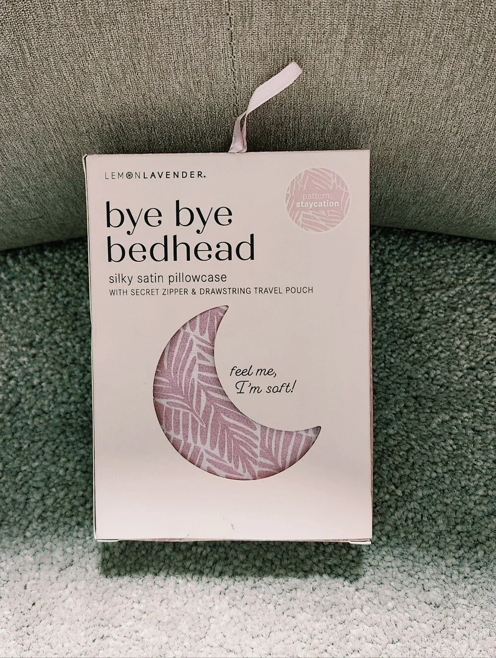 Bye Bye Bedhead Silky Satin Pillowcase with Travel‎ Pouch NIP